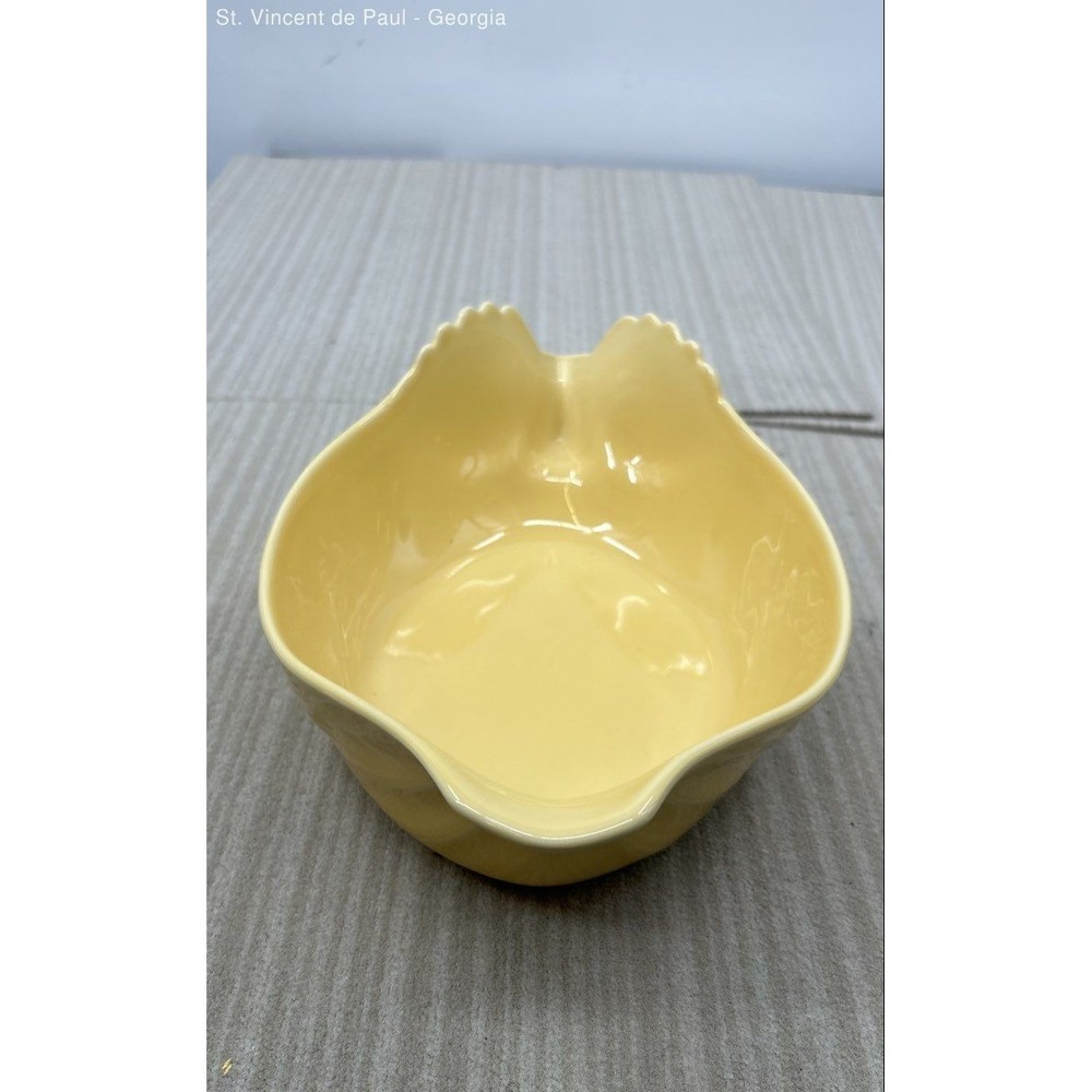 Revol France Porcelain Yellow Poultry Chicken Ramekin Baking Dish 8.5 x 13" x 3"